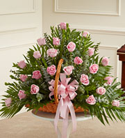 Pink Rose Basket